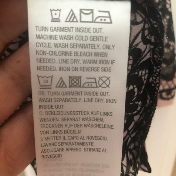 Bob Mackie Wearable Art Blouse Button Front Pink and Black - Picture 4 of 5